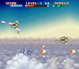 Earth Defense Force (SNES) screenshot: these cannons are irritating.