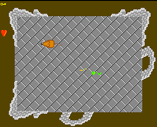 Myszon (Amiga) screenshot: Splitting snake
