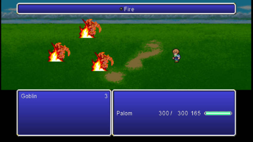 Final Fantasy IV: The After Years - Palom's Tale (Wii) screenshot: Palom starts with a decent knowledge of black magic
