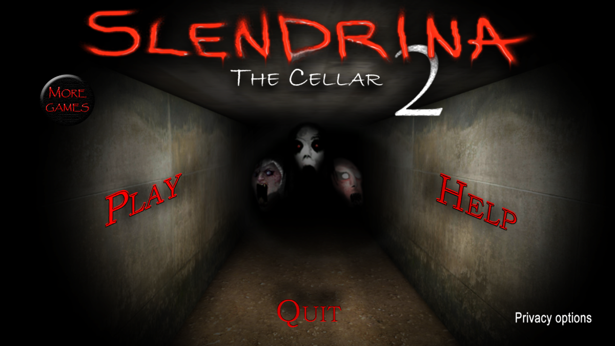 Slendrina: The Cellar 2 (Android) screenshot: The title screen