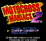 Motocross Maniacs 2 (Game Boy Color) screenshot: 1 Player menu