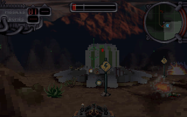 Amok (DOS) screenshot: Attack on generator