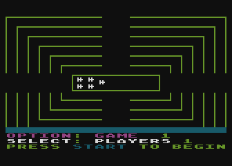 Dodge Racer (Atari 8-bit) screenshot: Options