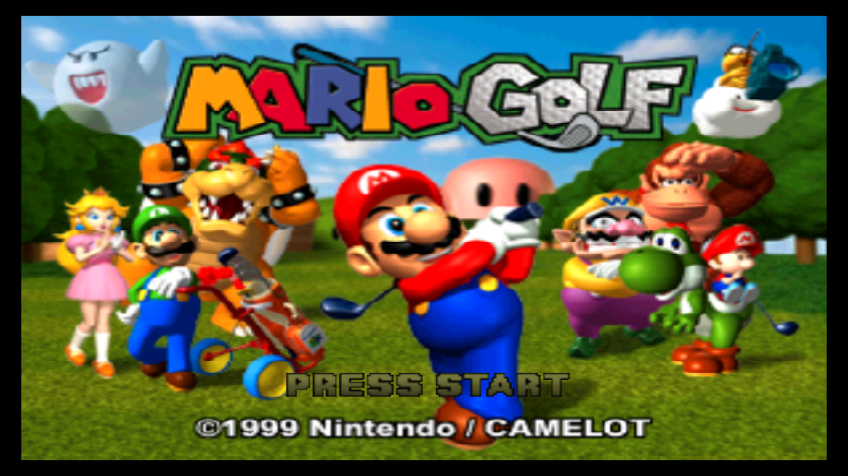 Mario Golf (Wii) screenshot: Title screen
