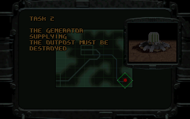 Amok (DOS) screenshot: Destroy the generator