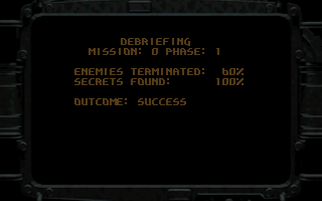 Amok (DOS) screenshot: Results