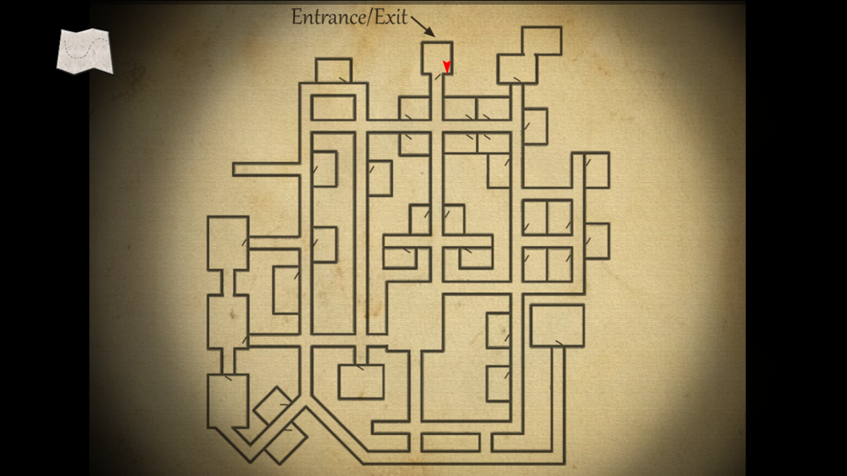 Slendrina: The Cellar 2 (Android) screenshot: This map will be handy