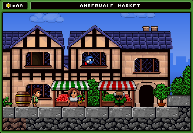 Spuds Quest (Windows) screenshot: The town