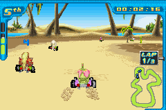 Digimon Racing (Game Boy Advance) screenshot: Almost worst... faster, faster