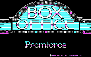 ALF: The First Adventure (DOS) screenshot: Box Office logo