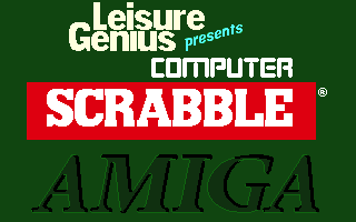 The Computer Edition of Scrabble Brand Crossword Game (Amiga) screenshot: Loading screen