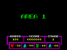 L.A. Drugs Bust (ZX Spectrum) screenshot: Area 1