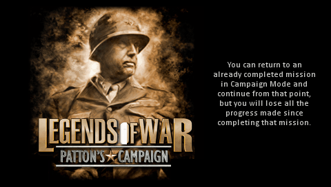 Legends of War: Patton's Campaign (PSP) screenshot: Loading screen