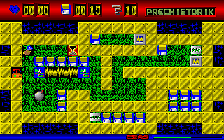 Self Control (DOS) screenshot: Level 18 PRECHISTORIK