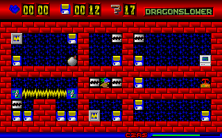 Self Control (DOS) screenshot: Level 17 DRAGONSLOWER