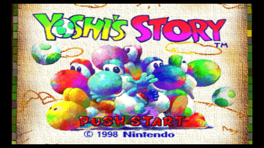 Yoshi's Story (Wii) screenshot: Title screen