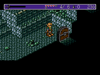 Landstalker (Genesis) screenshot: Locked door