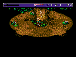 Landstalker (Genesis) screenshot: Strange tree.