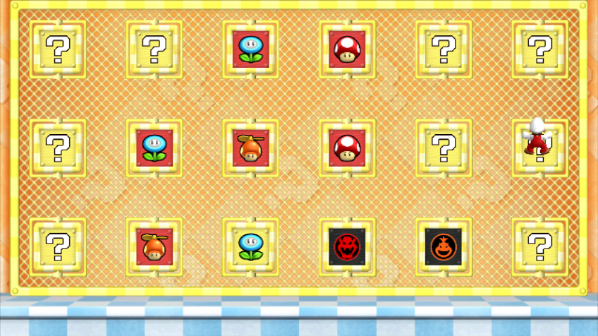 New Super Mario Bros. Wii (Wii) screenshot: Win some items in the minigame