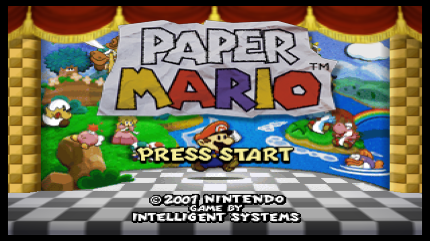 Paper Mario (Wii) screenshot: Title screen