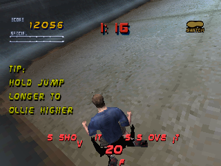 Tony Hawk's Pro Skater 2 (PlayStation) screenshot: Ouch, that really hurts