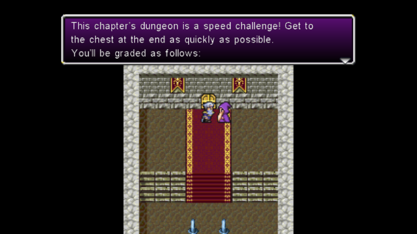 Final Fantasy IV: The After Years - Edge's Tale (Wii) screenshot: Challenge dungeon rules explained
