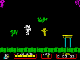 Nodes of Yesod (ZX Spectrum) screenshot: enemy ghost