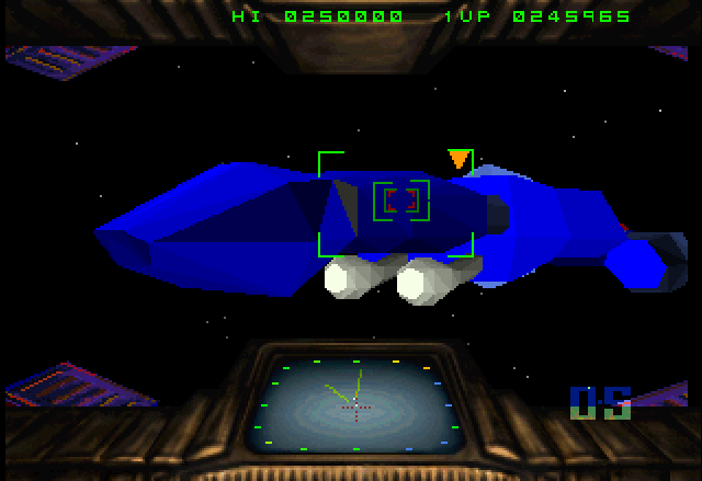 Zero 5 (Jaguar) screenshot: The third boss of the game: Battle Cruiser Mk.2 (Viper)