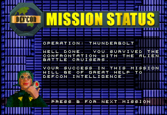 Zero 5 (Jaguar) screenshot: Mission 7 completed