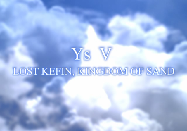 Ys V: Lost Kefin, Kingdom of Sand (PlayStation 2) screenshot: Title screen A