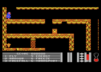 Tarkus and the Crystal of Fear (Atari 8-bit) screenshot: World of Gold