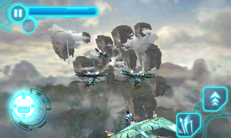 James Cameron's Avatar (Android) screenshot: Fighting enemy drones