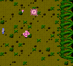 Ikari Warriors (NES) screenshot: Pink tank