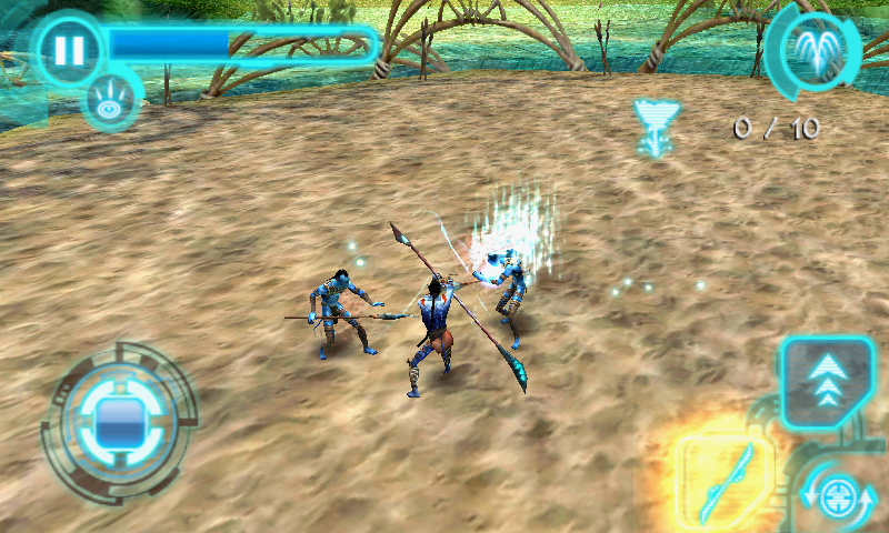 James Cameron's Avatar (Android) screenshot: Battle in the village arena
