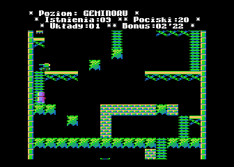 MicroMan (Atari 8-bit) screenshot: Tank guardian