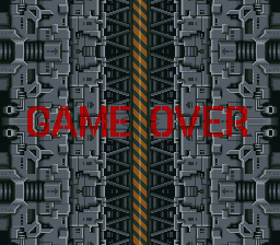 Earth Defense Force (SNES) screenshot: GAME OVER