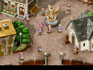 Rhapsody: A Musical Adventure (PlayStation) screenshot: Capital city, central square