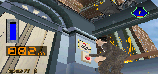 Incredible Crisis (Arcade) screenshot: In a lift