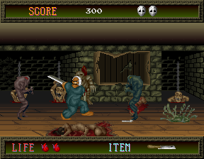 Splatterhouse (Arcade) screenshot: Gore a plenty