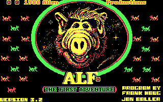ALF: The First Adventure (DOS) screenshot: Title screen