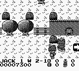 Ninja Boy (Game Boy) screenshot: He can't swim (Ninja Boy)