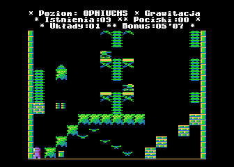 MicroMan (Atari 8-bit) screenshot: Level 23 OPHIUCHS