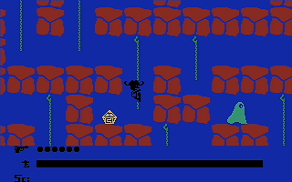 Kazik and the Ghosts (Commodore 16, Plus/4) screenshot: Extra ammo
