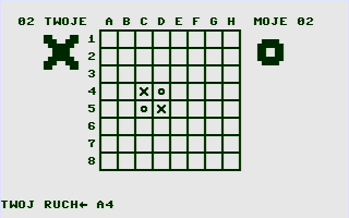 Otello (Commodore 16, Plus/4) screenshot: Mark the move