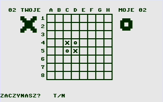 Otello (Commodore 16, Plus/4) screenshot: Start up