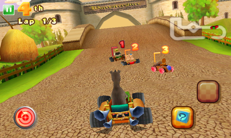 Screenshot of Shrek Kart (Android, 2009) - MobyGames