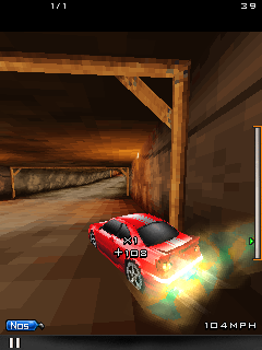 3D Fast & Furious (J2ME) screenshot: Drifting