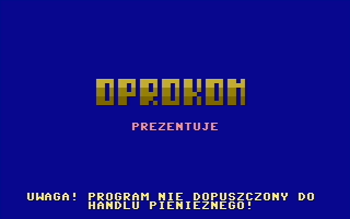 Spekulant (Commodore 16, Plus/4) screenshot: Title screen