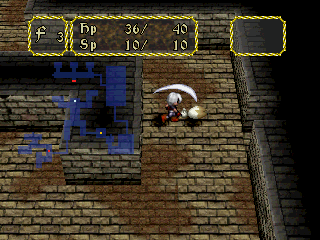 Bardysh: Kromeford no Juunintachi (PlayStation) screenshot: Attacking the enemy.