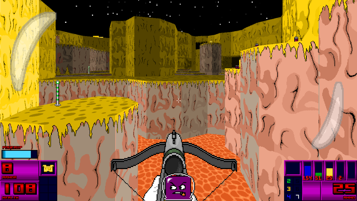 The Adventures of Square (Windows) screenshot: Exploring the moon's surface